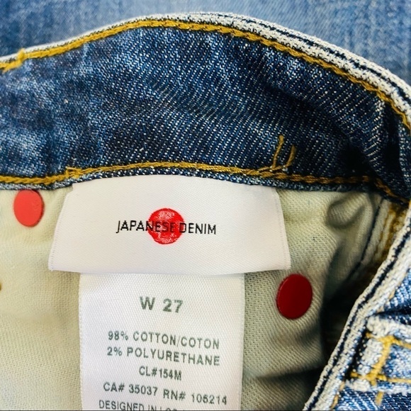 Joe’s Jeans Japanese Denim Frayed Hem Button Fly Pencil Skirt Size 27 - Picture 6 of 10